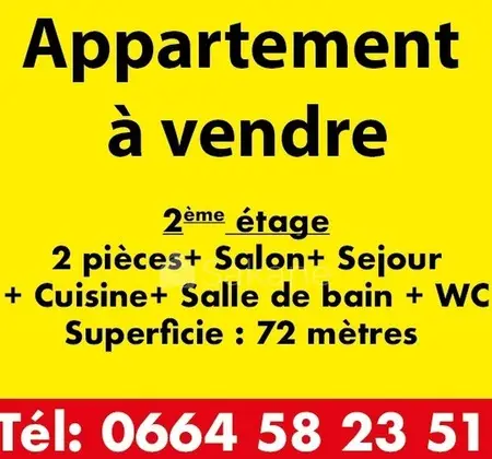 Appartement au 2 eme étage à Vendre
